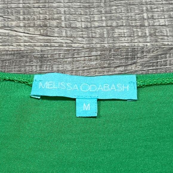 Melissa Odabash Size Medium Kimono Swim Cover Up Top Green Flowy Modal - Picture 3 of 9